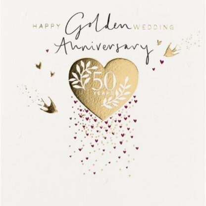 50th Anniversary Card Golden Wedding Anniversary